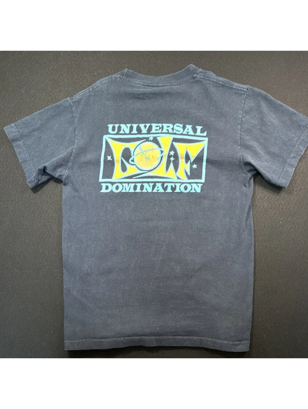 GOLF Universal Domination Graphic Logo Crew Neck Short Sleeve Cotton Tee Gray S